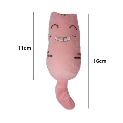 Teeth Grinding Catnip Toys Interactive Plush Cat Toy Pet Kitten Chewing Claws Thumb Bite Cat mint For Cats Funny Little Pillow