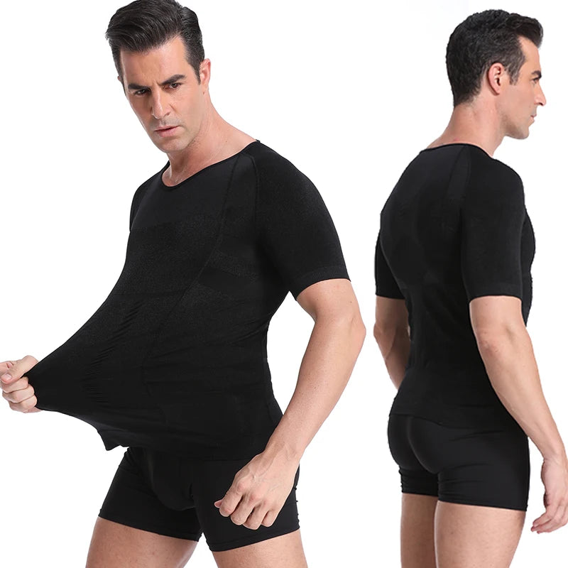 Classix Men Body Toning T-Shirt Slimming Body Shaper Corrective Posture Belly Control Compression Man Modeling Underwear Corset