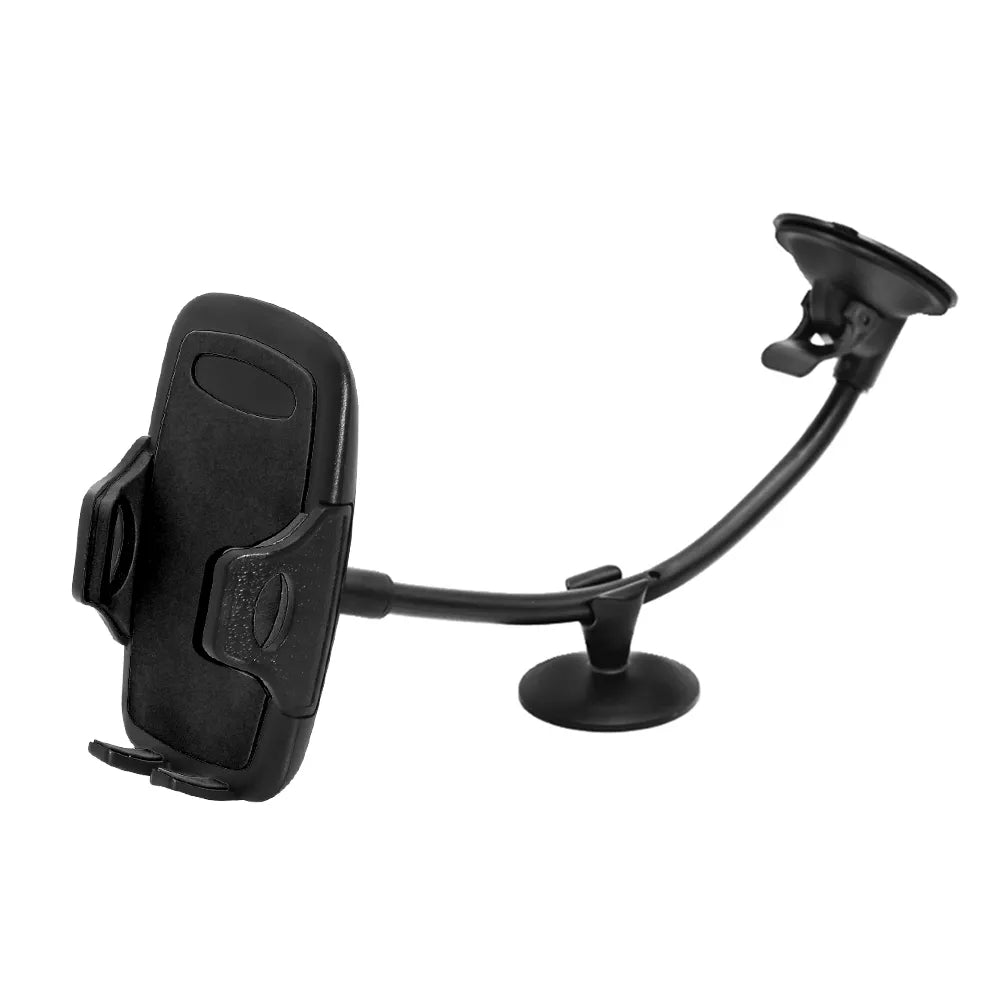 Windshield Car Phone Mount Universal Cell Phone Holder Stand Long Arm Holder for iPhone 11 12 13 Pro Xs Max Xiaomi Huawei black