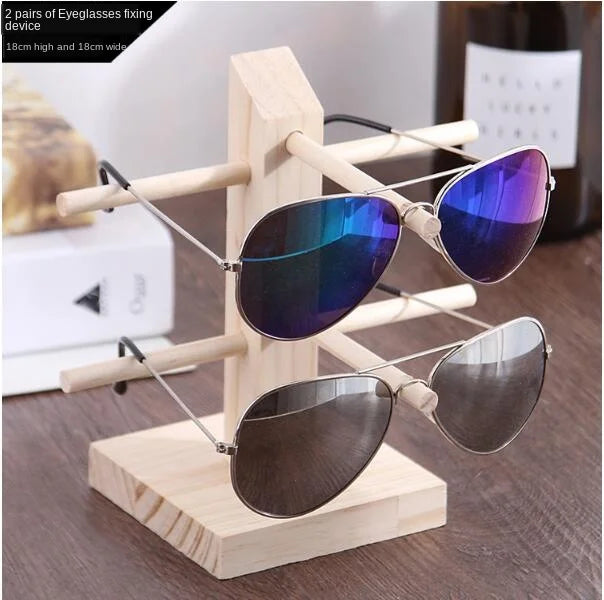 Multi Layers Wood Sunglass Display Rack Shelf Eyeglasses Show Stand Jewelry Holder for Multi Pairs Glasses Showcase WF