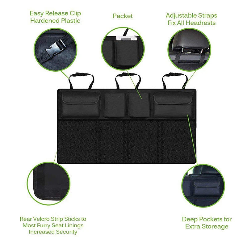 Auto Storage Organizer Car Trunk Bag Universal Large Capacity Backseat Storage Bag Trunk Cargo Mesh Holder Pocket