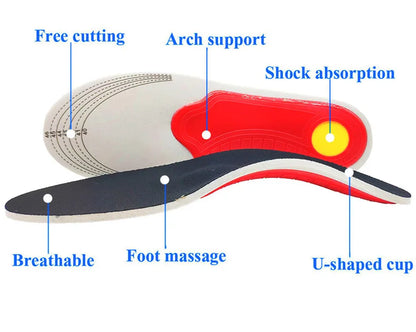 Orthotic Insole Arch Support Flatfoot Orthopedic Insoles For Feet Ease Pressure Of Air Movement Damping Cushion Padding Insole