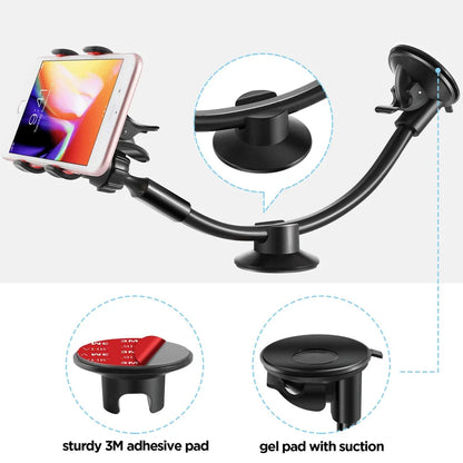 2PCS Phone Holder in Car for iPhone 11 XS Max 12 13 Pro GPS MP4 4-6.5 Inch Universal Magnetic Phone Holder