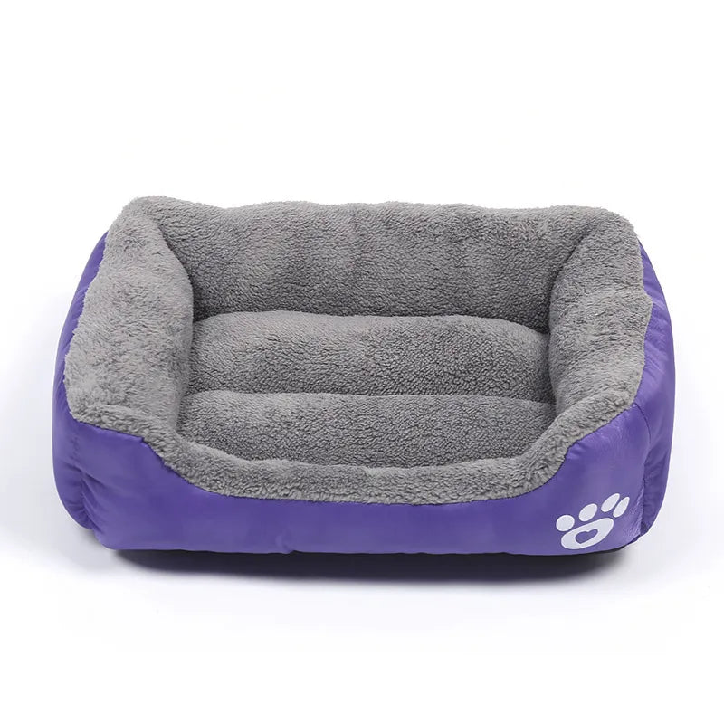 Very Soft Big Dog Bed Puppy Pet Cozy Kennel Mat Basket Sofa Cat House Pillow Lounger Cushion For Small Medium Large Dogs Beds Purple
