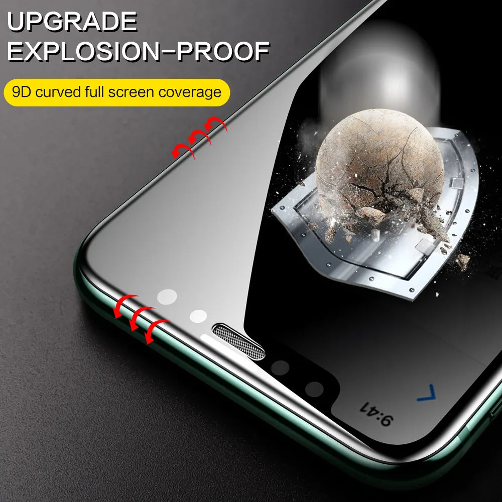 360 Anti-Spy Screen Protectors For iPhone 11 Pro Max Glass For iPhone 11 X XS XR Full Cover Privacy Protective Glass