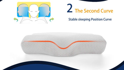 Memory Foam Bedding Pillow Neck protection Slow Rebound Memory Foam Butterfly Shaped Pillow Health Cervical Neck size in 50*30CM