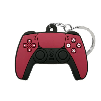 1PCS PVC new style Game Machine Keychain & Keyring Cute Gamepad Joystick Key Chain Keychains Bag Car Hanging fit men boy keys 7060-36