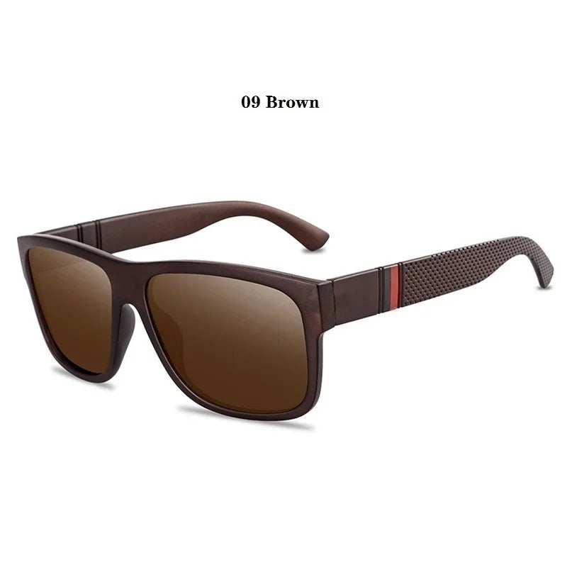 Men Women Polarized Sunglasses Luxury Brand Designer Vintage Sunglasses Man Fashionable Driving Sun Glasses Eyewear Eyepieces 09 Brown