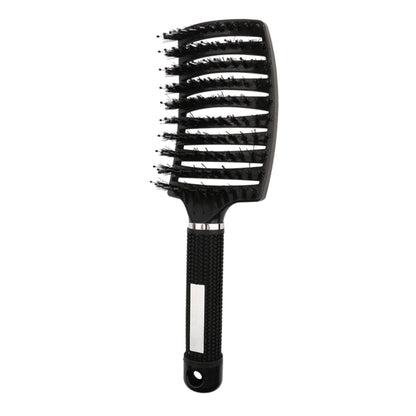 Hair Scalp Massage Comb Hair Brush Women Wet Dry Curly Ultra Detangler Hairbrush Bristle Nylon Salon Hair Styling Tools Dropship Black