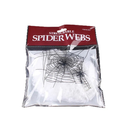 Halloween Decoration Artificial Spider Web Spider Cotton Thread Web Horror Props Haunted House Home Decoration Party Supplies