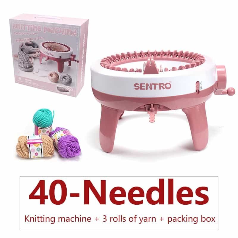 Handmade Knitting Machine for Scarves, Hats, Sweaters, Socks (22/40/48 Needle) - Perfect for Adults, Children, and Christmas Gifts 40Needles Yarn Box