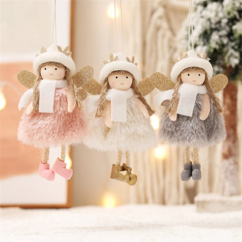 Happy New Year Gifts Christmas Angel Doll Navidad Xmas Tree Ornaments Christmas Decorations for Home Noel Natal Decor