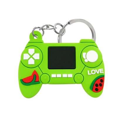 1PCS PVC new style Game Machine Keychain & Keyring Cute Gamepad Joystick Key Chain Keychains Bag Car Hanging fit men boy keys 7060-24