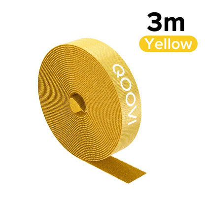 5m Cable Organizer Wire Winder Clip Earphone Holder Mouse Cord Management USB Charger Protector For iPhone Samsung Xiaomi Huawei 3m Yellow Velcro