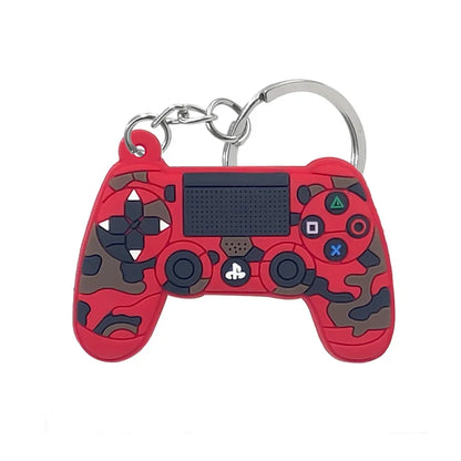 1PCS PVC new style Game Machine Keychain & Keyring Cute Gamepad Joystick Key Chain Keychains Bag Car Hanging fit men boy keys 7060-10