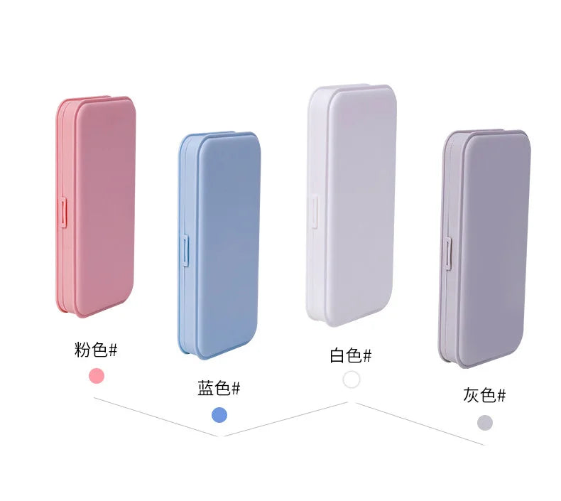 Kawaii Macaron Style Pencil Cases High Capacity Pen Boxs Simple Cute Stationery Storage School Office Supplies for Kids Gift