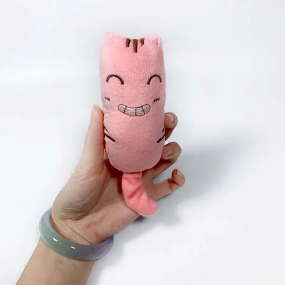 Teeth Grinding Catnip Toys Interactive Plush Cat Toy Pet Kitten Chewing Claws Thumb Bite Cat mint For Cats Funny Little Pillow