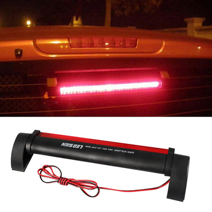 DSYCAR 12V Red Car LED Third Brake Lights Bar Rear Parking Signal Lamp Truck High Mount Stop Warning Light Universal