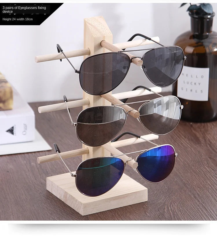 Multi Layers Wood Sunglass Display Rack Shelf Eyeglasses Show Stand Jewelry Holder for Multi Pairs Glasses Showcase WF