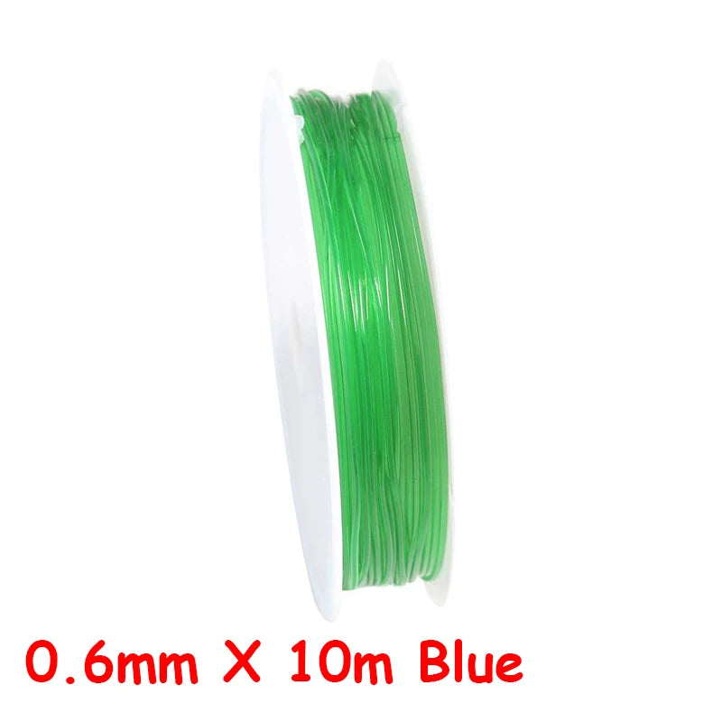 100M Plastic Crystal DIY Beading Stretch Cords Elastic Line Jewelry Making Supply Wire String jeweleri thread String Thread 0.8mm X 7m Green China