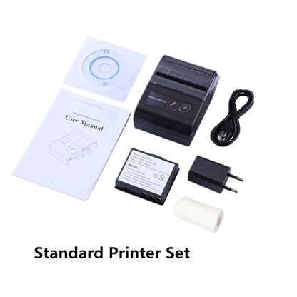 Mini Portable Thermal Printer Wireless Receipt Printer 58mm Ink-free USB BT ESC/POS Windows Android PC Factura Impresora Termica Standard Printer K