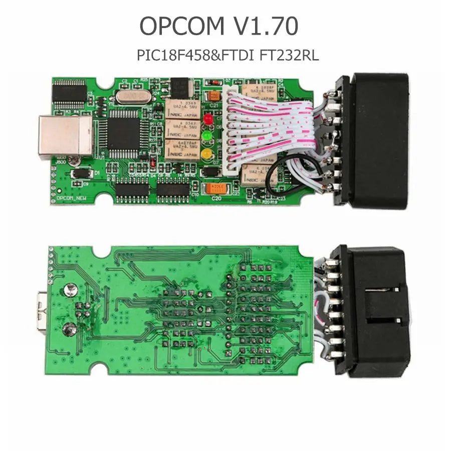 Firmware OPCOM V1.99/1.95/1.78/1.70/1.65 OBD2 for CAN-BUS Code Reader For Opel OP COM OP-COM Diagnostic PIC18F458 FTDI Chip