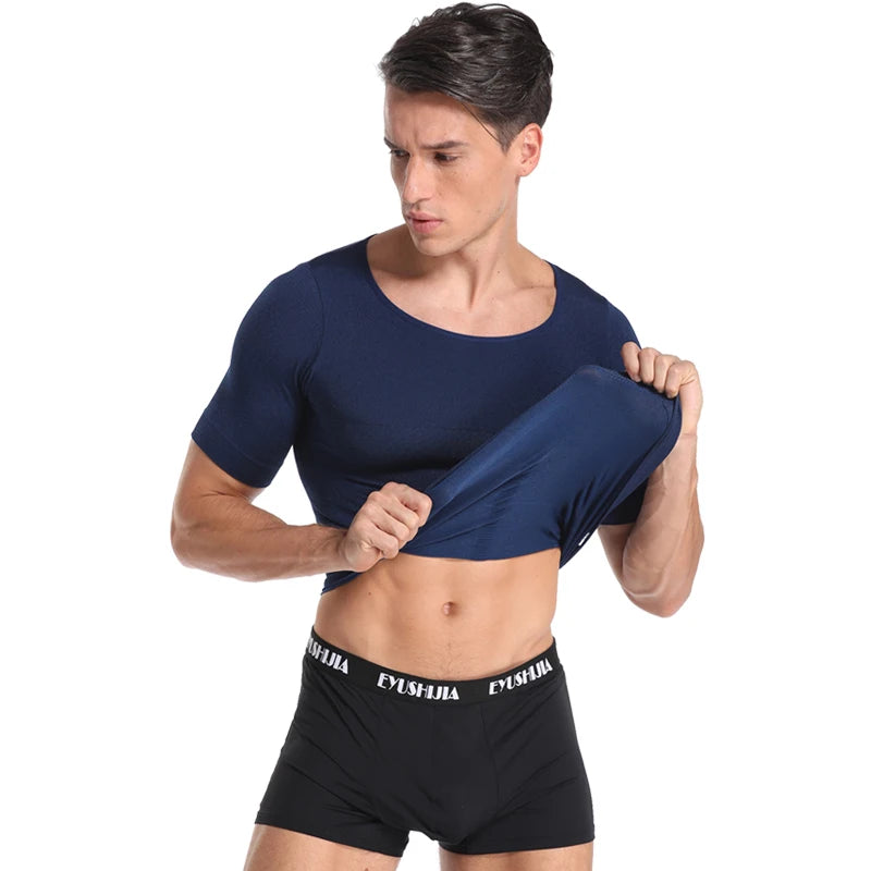 Classix Men Body Toning T-Shirt Slimming Body Shaper Corrective Posture Belly Control Compression Man Modeling Underwear Corset