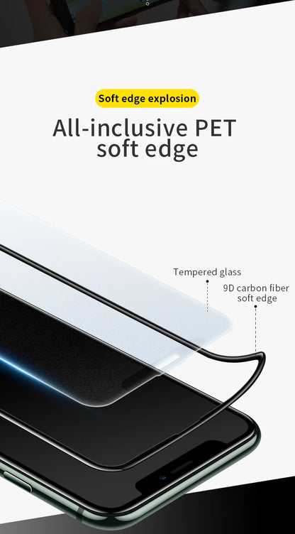 Matte Tempered Glass for iPhone 11 Pro Max Full Coverage Protector for iPhone 12 Pro Max 3H Curved HD Hard Film