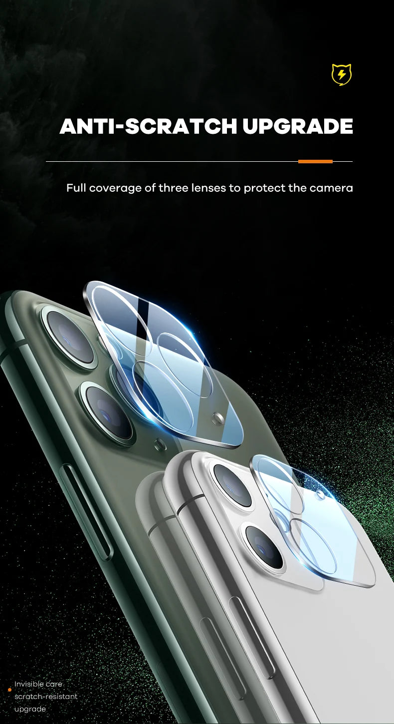 Lens Protector For iPhone 11 Pro Max Camera Protectors Anti-Scratch Full Coverage Diamond Lens Film High Definition