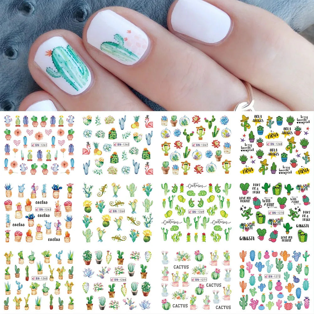 12pcs Valentines Manicure Love Letter Flower Sliders for Nails Inscriptions Nail Art Decoration Water Sticker Tips GLBN1489-1500 BN1261-1272