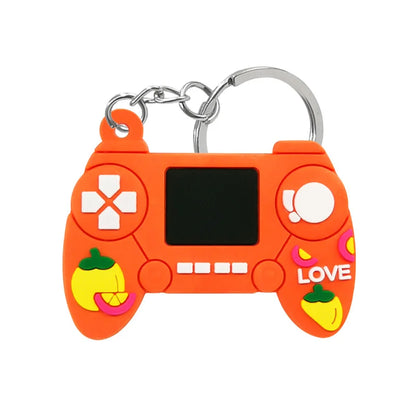 1PCS PVC new style Game Machine Keychain & Keyring Cute Gamepad Joystick Key Chain Keychains Bag Car Hanging fit men boy keys 7060-23