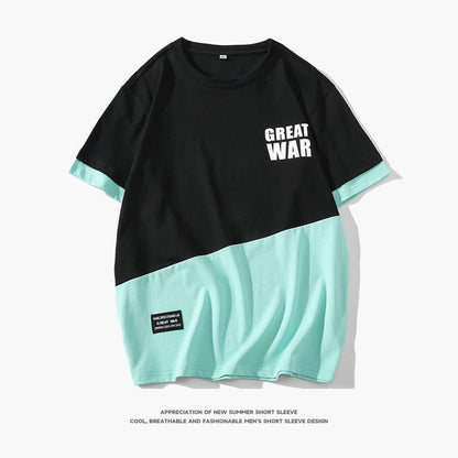 Hip Hop Loose Mens Streetwear T-shirts Casual Classic Summer Short Sleeves Black White Tshirt Tees Oversize 896 2