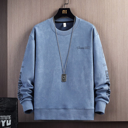 Hoodies Sweatshirt For Men's Grey Blue Hip Hop Punk Pullover Streetwear Casual Fashion Clothes