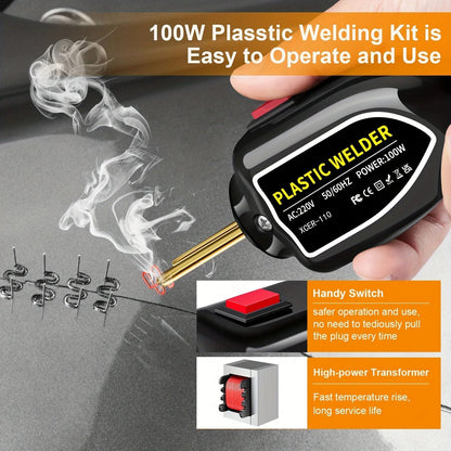 Hot Stapler Plastic Welding Machine Bumper Repair Kit Soldering Iron For Plastic Repair Car Bumper Repair Welding Gun