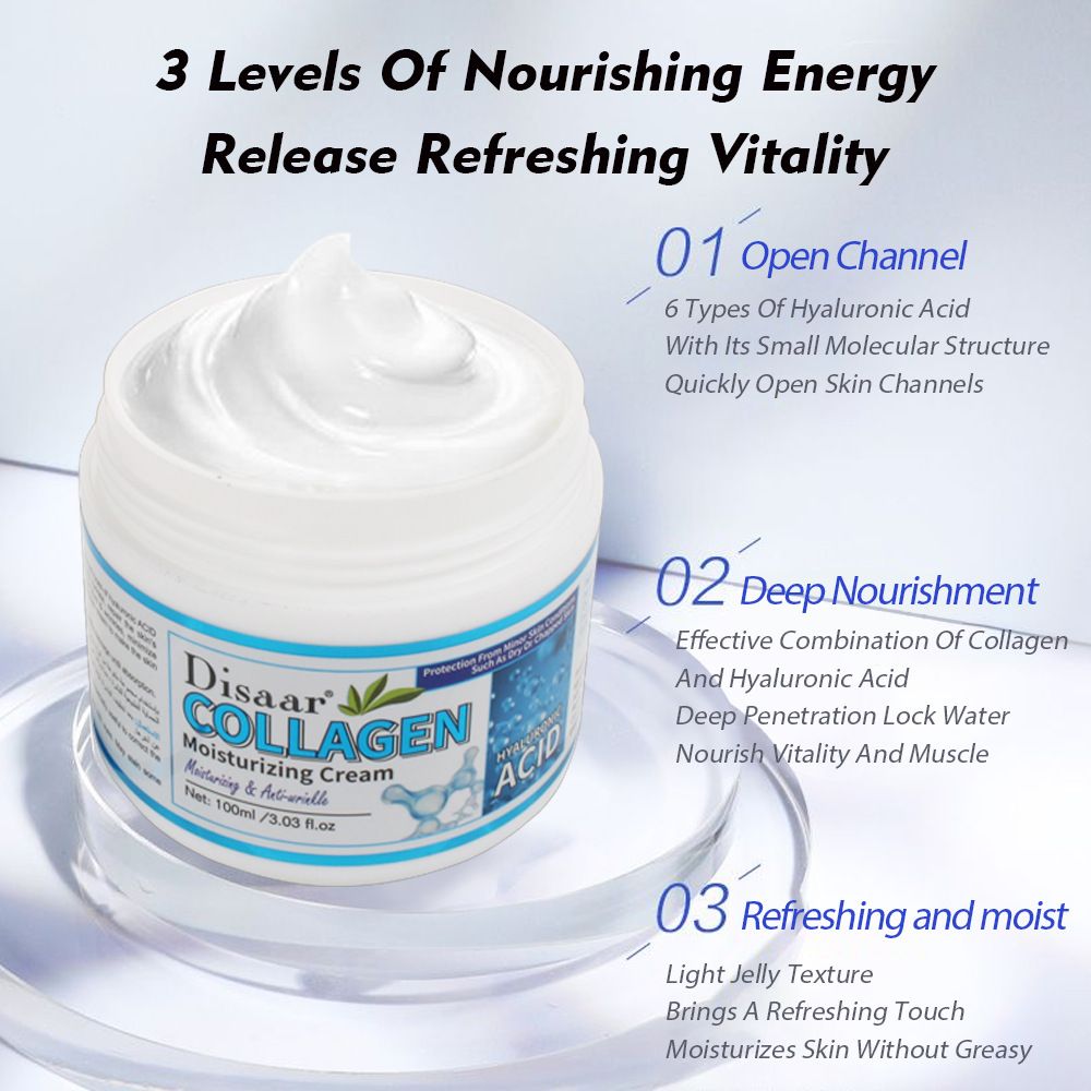 Hyaluronic Acid&Collagen Face Body Cream Whitening Deep Moisturizing Skin Without Greasy Anti-dry Body Lotion Skin Care