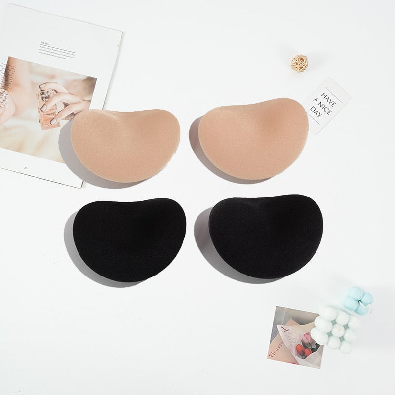 Invisible Heart Padding Magic Bra Insert Pads Push Up Silicone Self Adhesive Breast Enhancer Women Intimates Breast Lift Nipple