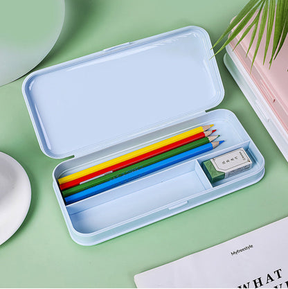 Kawaii Macaron Style Pencil Cases High Capacity Pen Boxs Simple Cute Stationery Storage School Office Supplies for Kids Gift