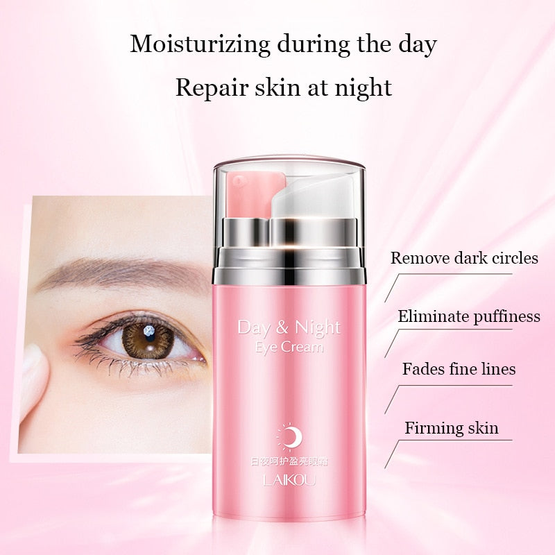 LAIKOU Japan Sakura Face Cream Repair Dry Skin Brighten Tone Face Serum Day & Night Eye Cream Moisturizing Skin Care Set