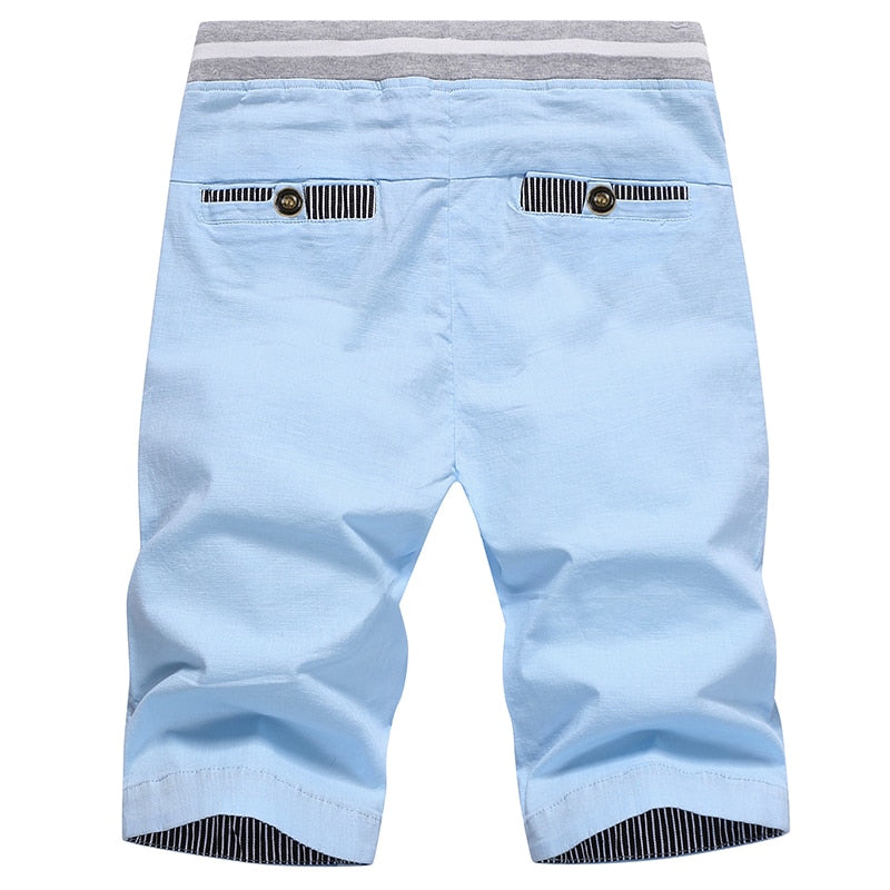 Linen mens shorts Newest Summer Casual Shorts Men Cotton Fashion Men Short Bermuda Beach Short Plus Size 4XL joggers Male Hot