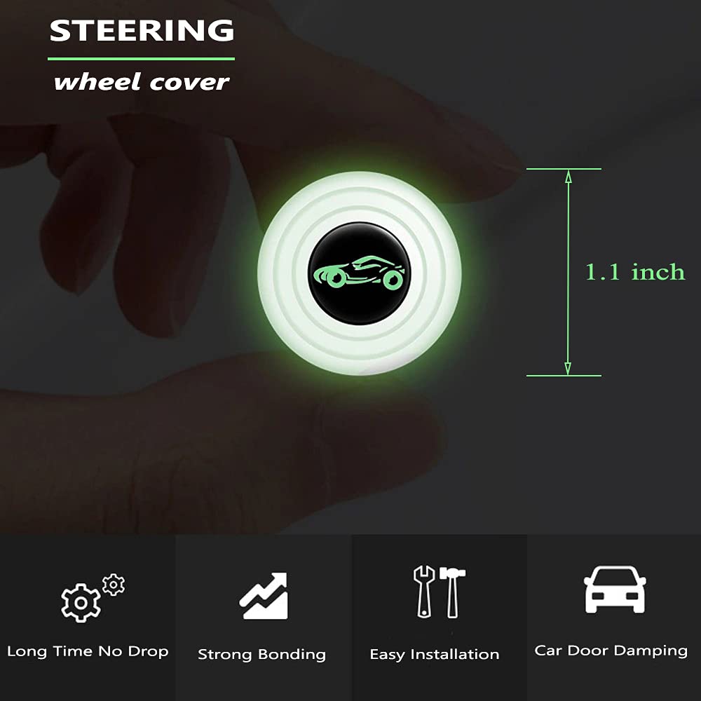 Luminous Car Door Anti-collision Silicone Pad Anti-shock Closing Door Stickers Soundproof Buffer Gasket Auto Accessories Set AA