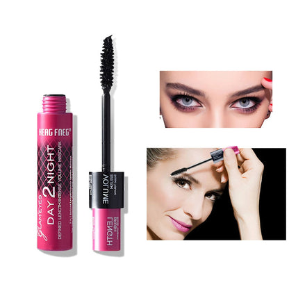 Mascara Women Mascara Silk Non-Smudge Curling Fiber Eyelash Extension Waterproof Sweatproof Thick Combo Brush Makeup Cosmetics