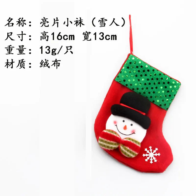 Merry Christmas Socks Red Snowflake 26 Alphabet Letters Stocking DIY Christmas Tree Pendant Christmas Decorations Home Xmas Gift WZ snowman