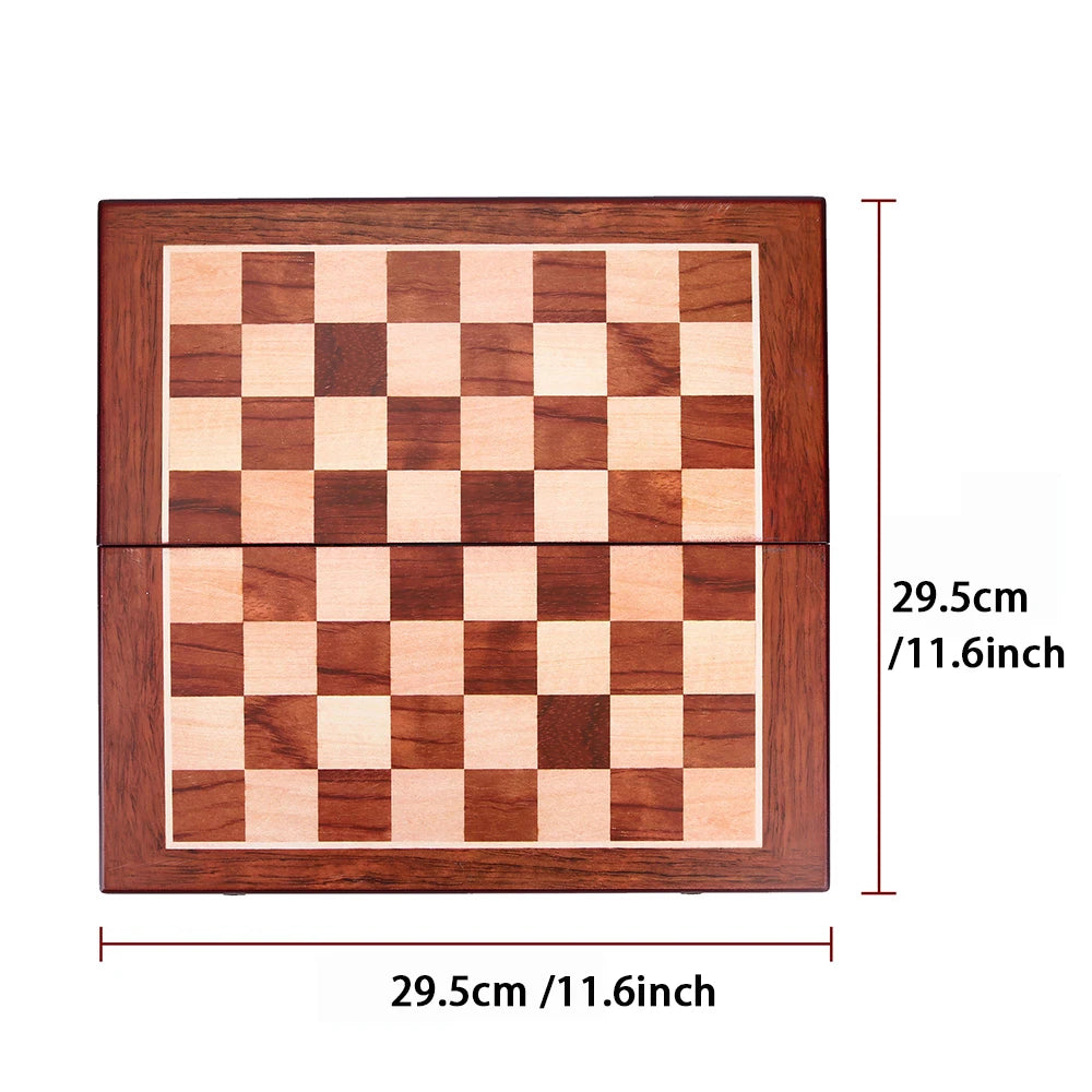 Metal Medieval Chess Set with High Quality Wooden Chessboard Adult and Children 32 Metal Chess Pieces Family Game Toy Gift