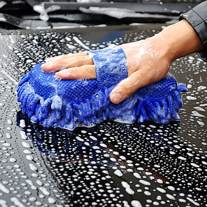 Microfiber Car Washer Sponge Cleaning Car Care Detailing Brushes Washing Towel Auto Gloves Styling Accessories