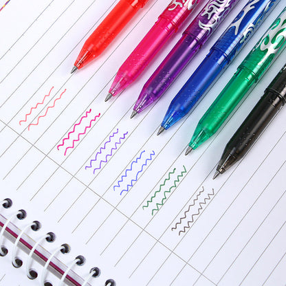 Multi-color Erasable Gel Pen 0.5mm Refill Rod Kawaii Pens Student Writing Creative Drawing Tools Office School Supply Stationery