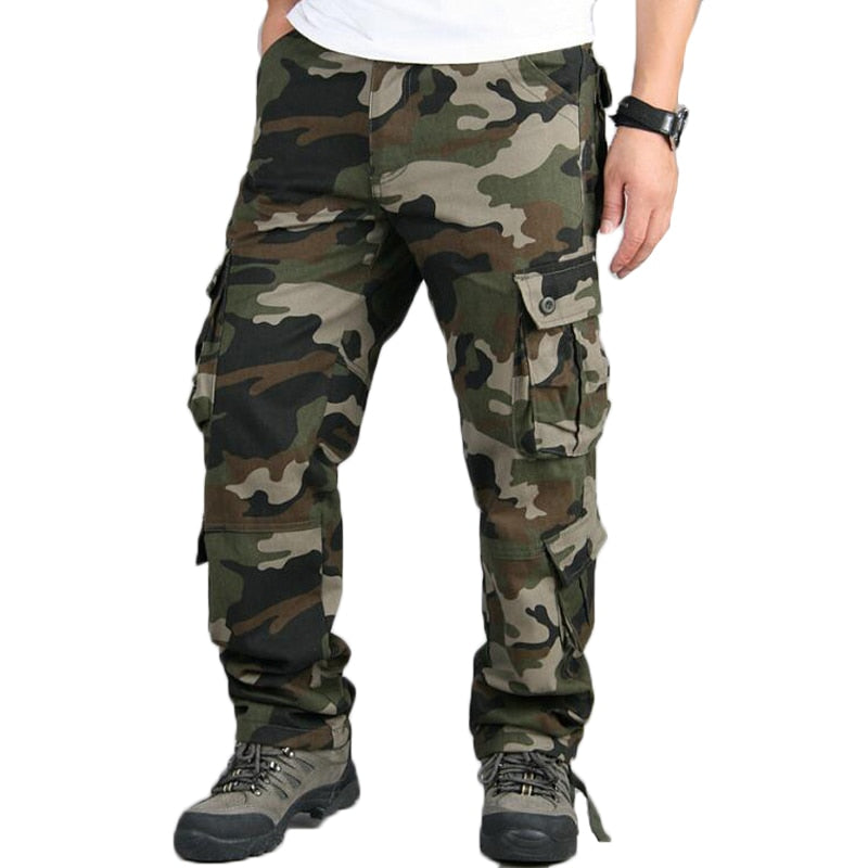 Multi-pockets Military Tactical Pants Outdoor Hiking Trekking Climbing Camouflage Trousers Cargo Pants Men Joggers Sweatpants