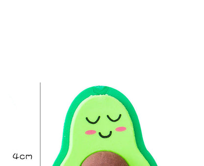 NEW Cute Kawaii Avocado Rubber Erasers Novelty Fruit Pencil Eraser for Student School Correction Supplies Kids Gift Promotional