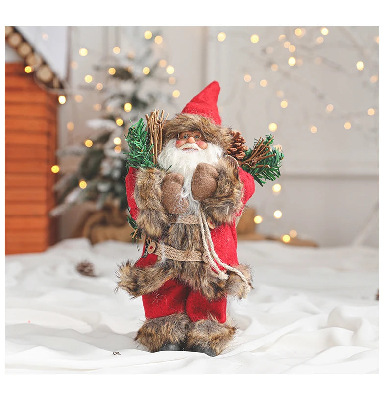 New Santa Claus Doll Christmas Tree Ornament Merry Christmas Decorations for Home Navidad Natal Gifts New Year