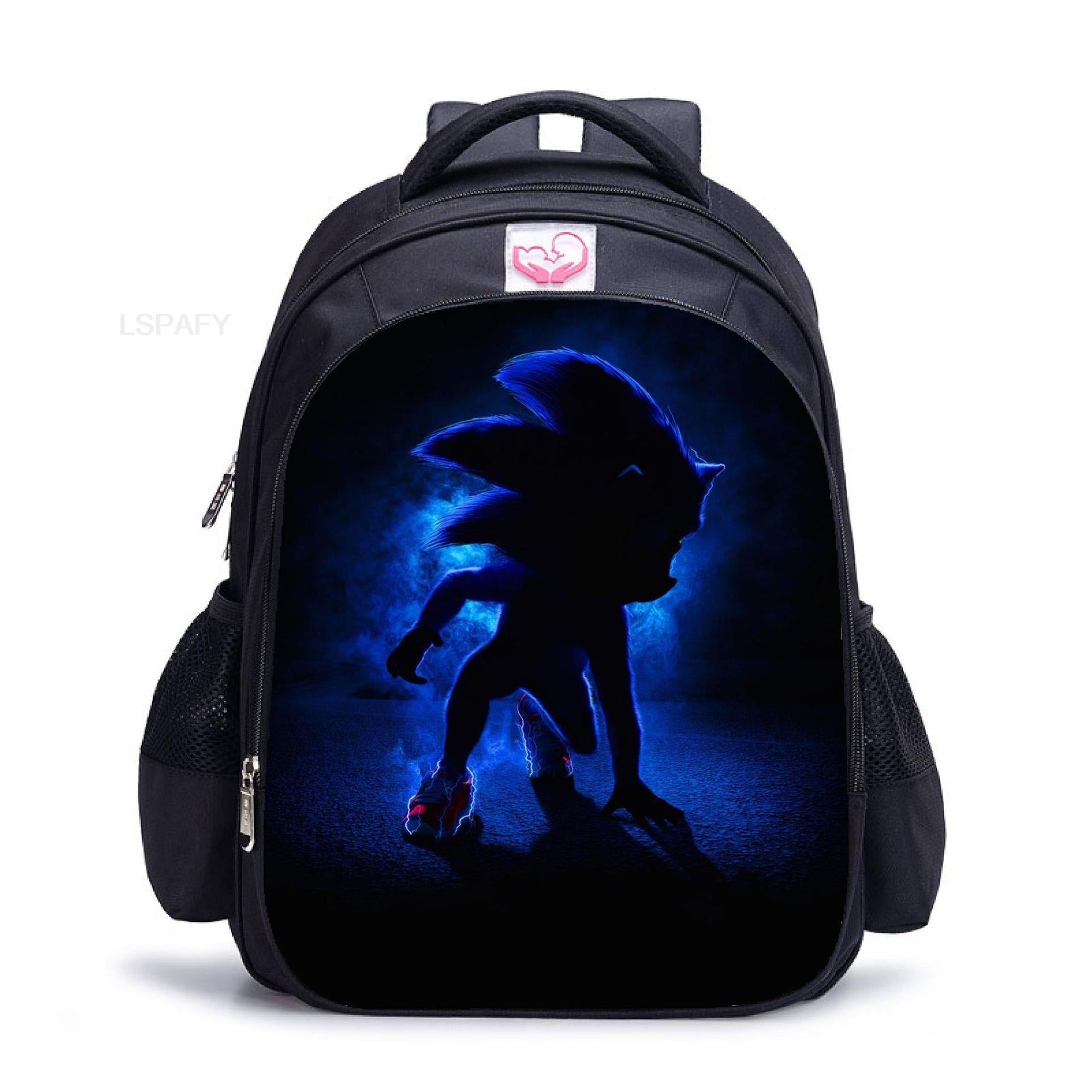 New Sonic Racing Backpack Cartoon Backpacks Kids Bag Waterproof Bag Daily Children's Backpack For Girls And Boys 12