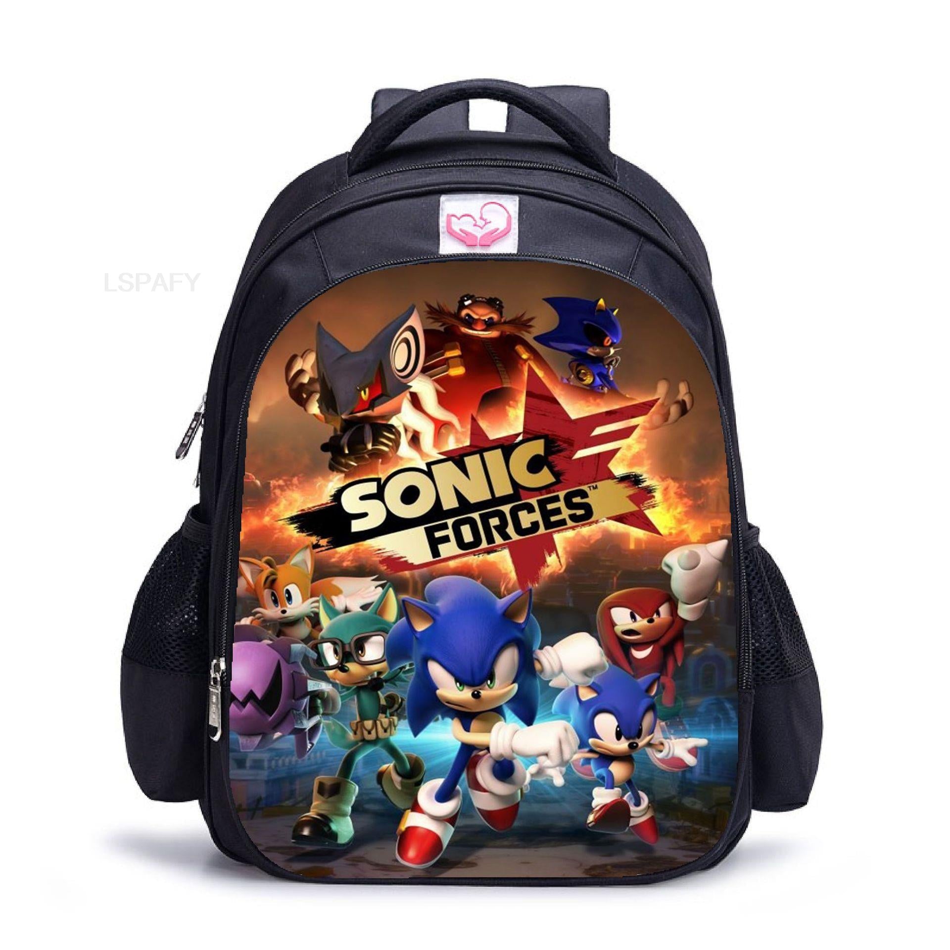 New Sonic Racing Backpack Cartoon Backpacks Kids Bag Waterproof Bag Daily Children's Backpack For Girls And Boys 05